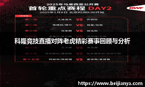 科隆竞技直播对阵老虎精彩赛事回顾与分析